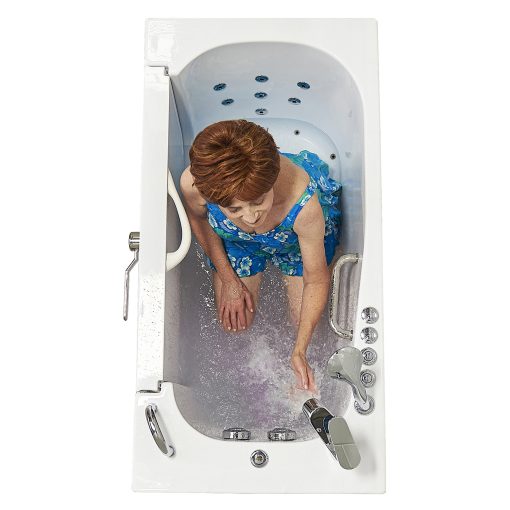 Transfer26 Outward Swing Door Wheelchair Accessible Acrylic Walk-in Bathtub – 26″w X 52″l (66cm X 132cm)