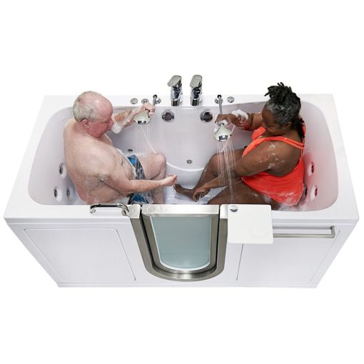 Ella Escape Acrylic Two Seat Walk-In Tub - 91x183cm (36″x72″), Dual Drain Technology - ella escape two seat tub air hydro independent foot massage 36″x72″ 91cm x 183cm |