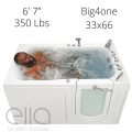 Big4one Acrylic Walk-in Bathtub With Outward Swing Door – 33″w X 66″l (84cm X 168cm)